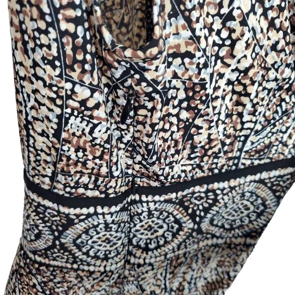 Coldwater Creek Size 18W Dress Geometric Print Flowy Jersey Knit A-line Stretch - Picture 9 of 9